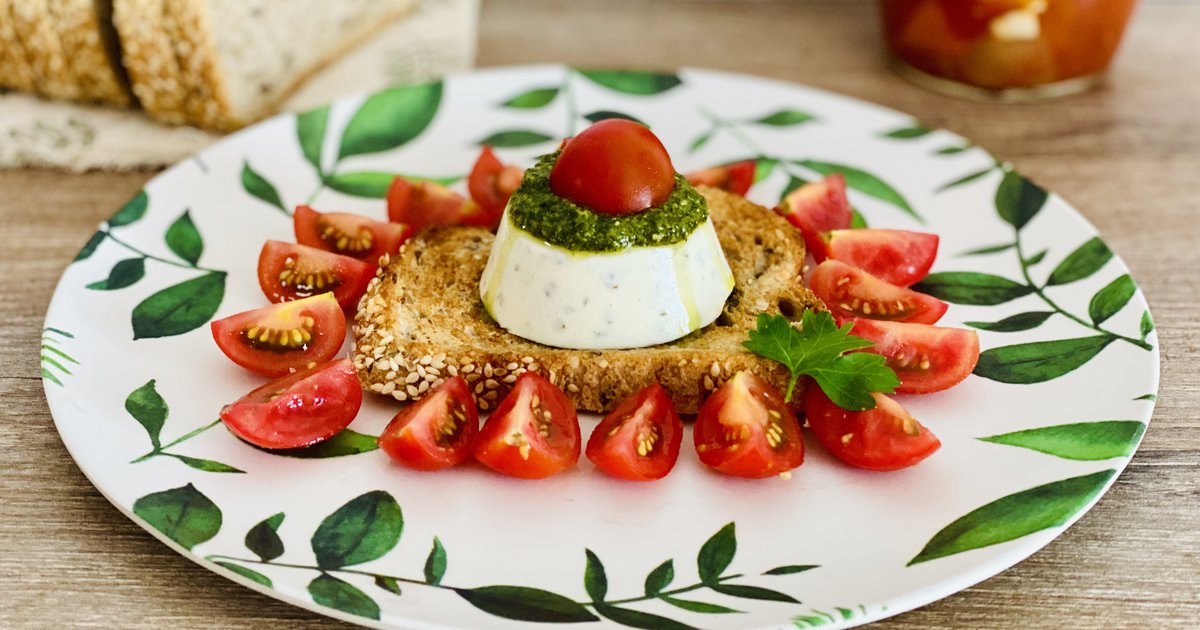 Fromage aux herbes façon panna cotta - Nota Banane